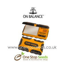 TUF-100 On Balance Tuff-Weigh Pocket Scale Orange 100g X 0.01g at onestop seeds Glasgow head shop